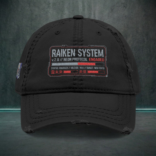 RAIKEN: NEON PROTOCOL (Embroidered Cap) // GENESIS DROP